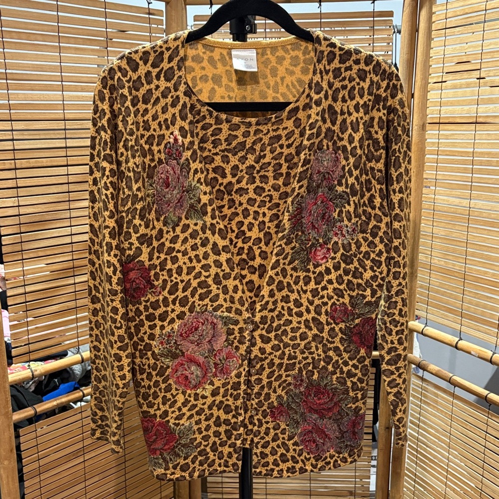 Avon Leopard Print Sweater